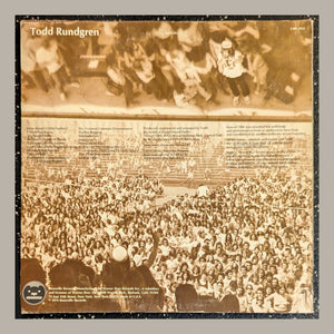 Todd Rundgren - Todd, actual copy, back album cover, straight and centered in a matching light frame