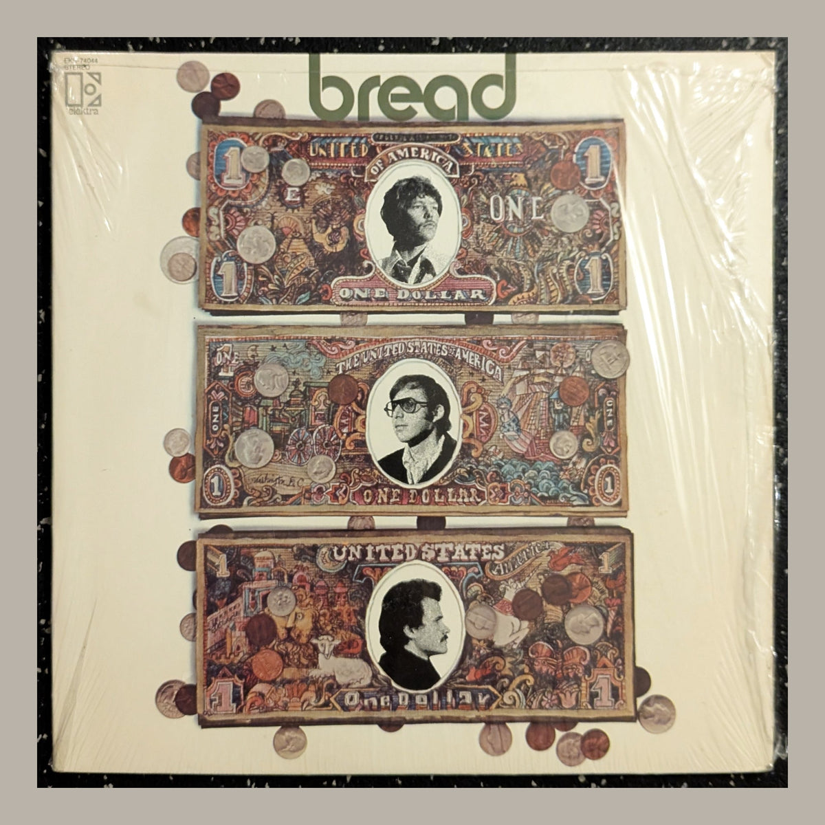 Bread - Bread, actual copy, front album cover, straight and centered in a matching light frame