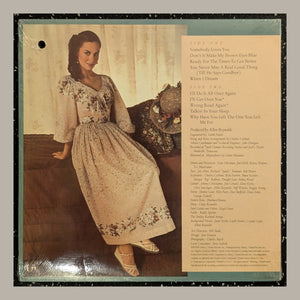 Crystal Gayle - Classic Crystal, actual copy, back album cover, straight and centered in a matching light frame