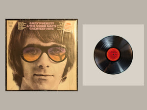 Gary Puckett & The Union Gap - Greatest Hits, actual copy, complete cover and matching full vinyl, straight and centered in a matching light frame