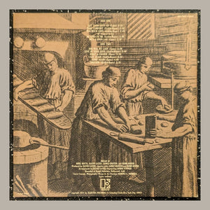 Bread - Manna, actual copy, back album cover, straight and centered in a matching light frame