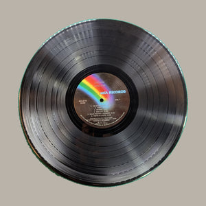 Elton John — Caribou: record SIDE A, complete rim and upright label; actual copy for sale