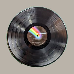 Elton John — Caribou: record SIDE B, complete rim and upright label; actual copy for sale