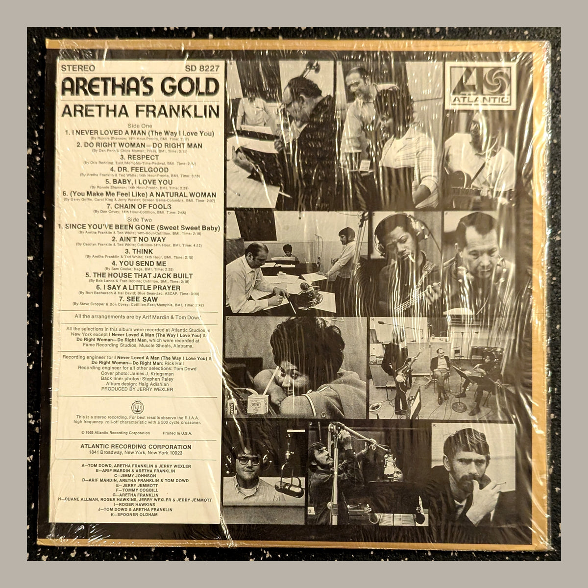 Aretha Franklin — Aretha's Gold: back of actual copy for sale